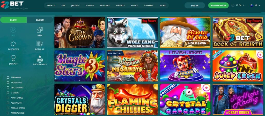 22bet casino review