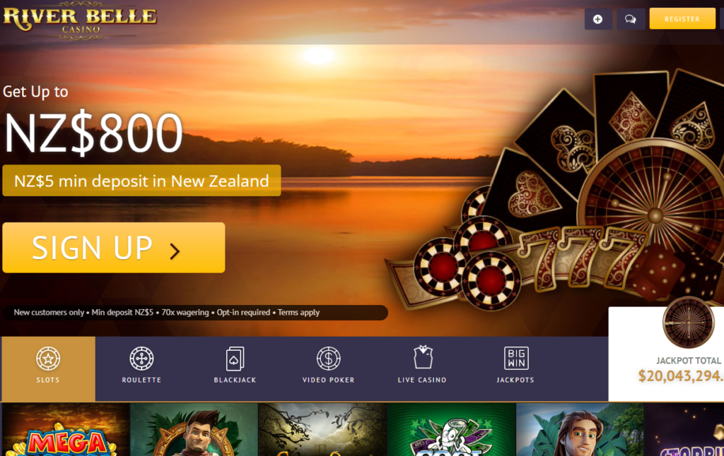 River Belle casino 5$ deposit