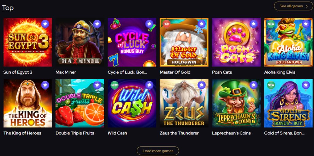 Katsubet casino games