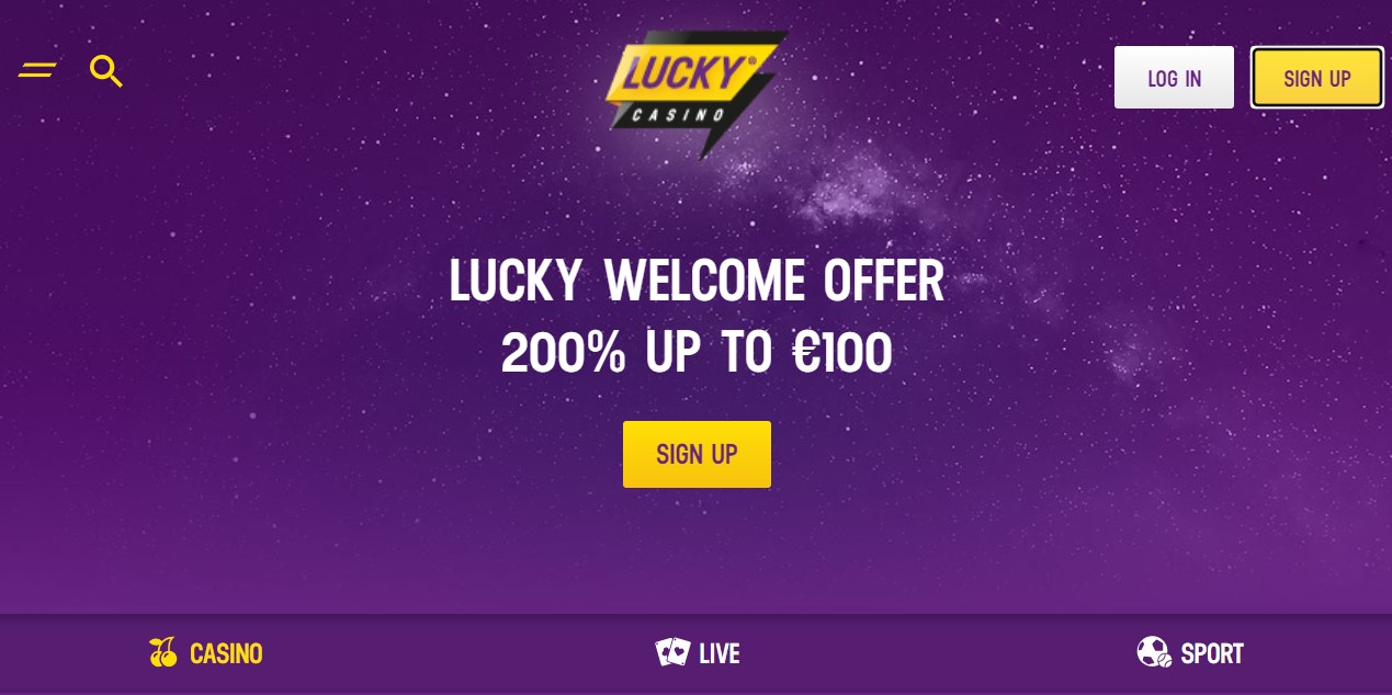Lucky Casino NZ | Welcome Offer - 200% up to €100