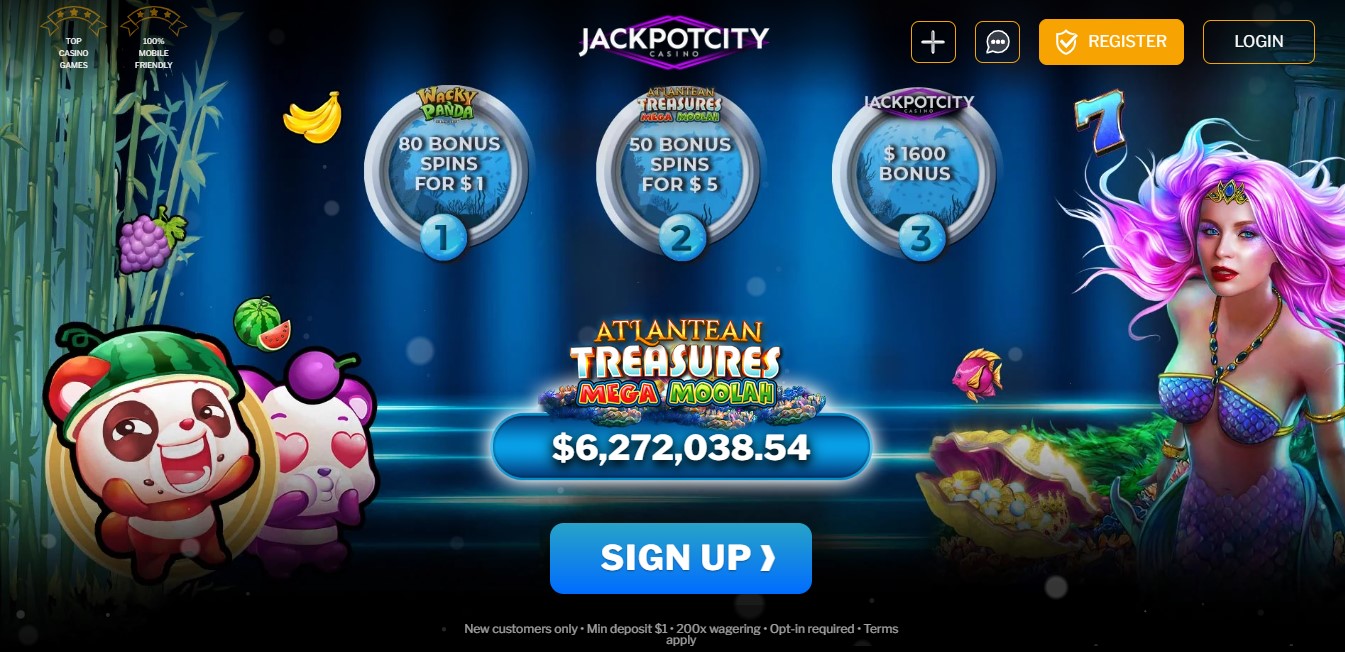 JackpotCity casino 1$ deposit NZ