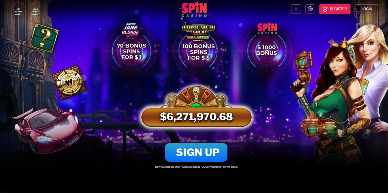 Spin casino 1$ deposit NZ